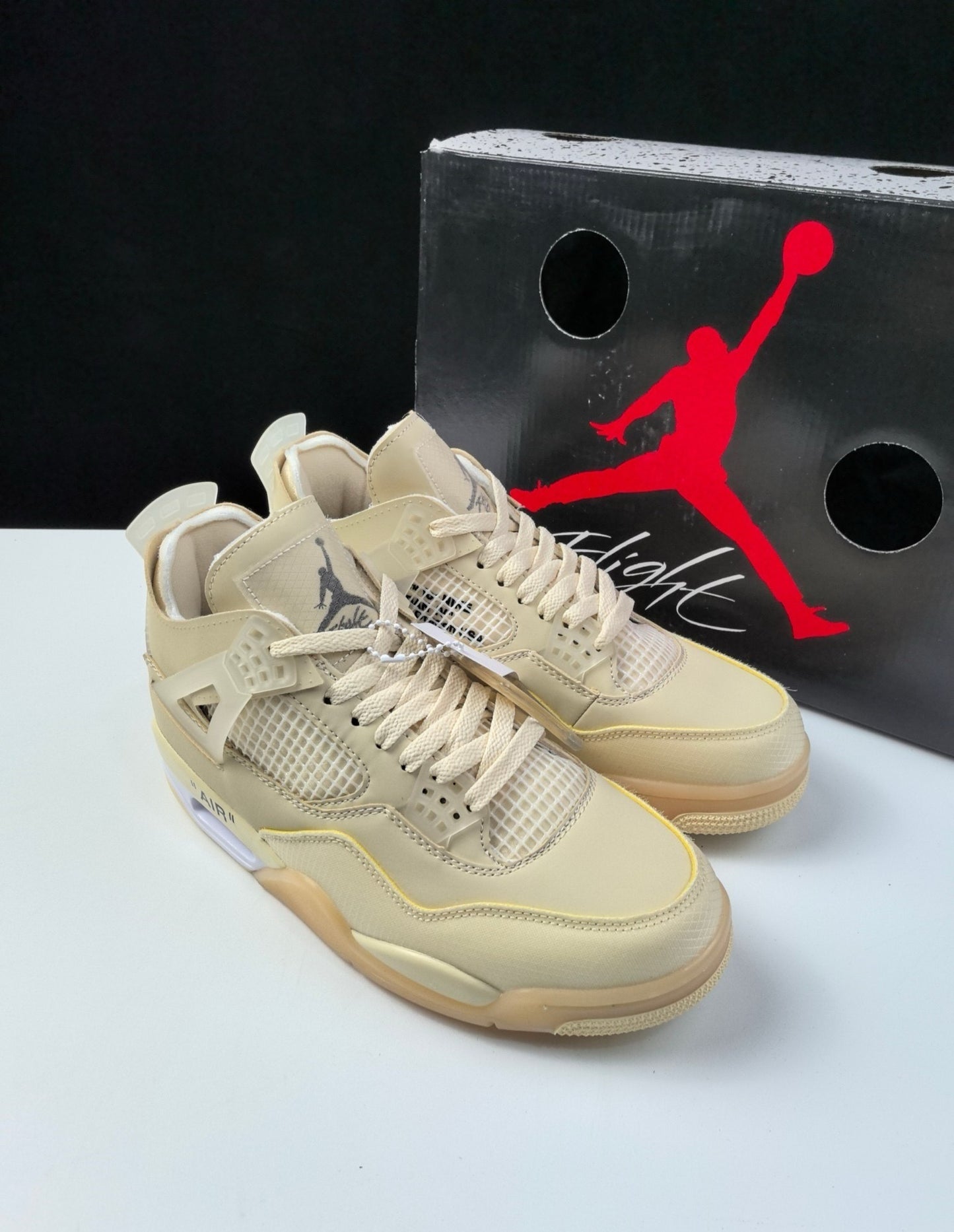 Air Jordan 4 Retro - Cream Sail x OW